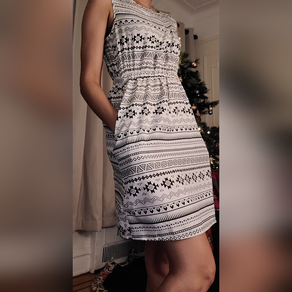 Blavk and White dress